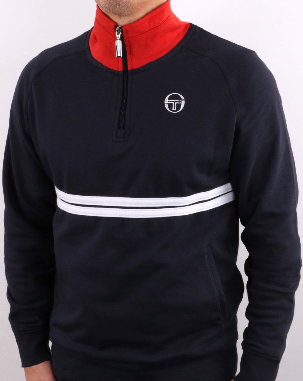 Sergio Tacchini Dallas 1/4 Zip Track Top Navy