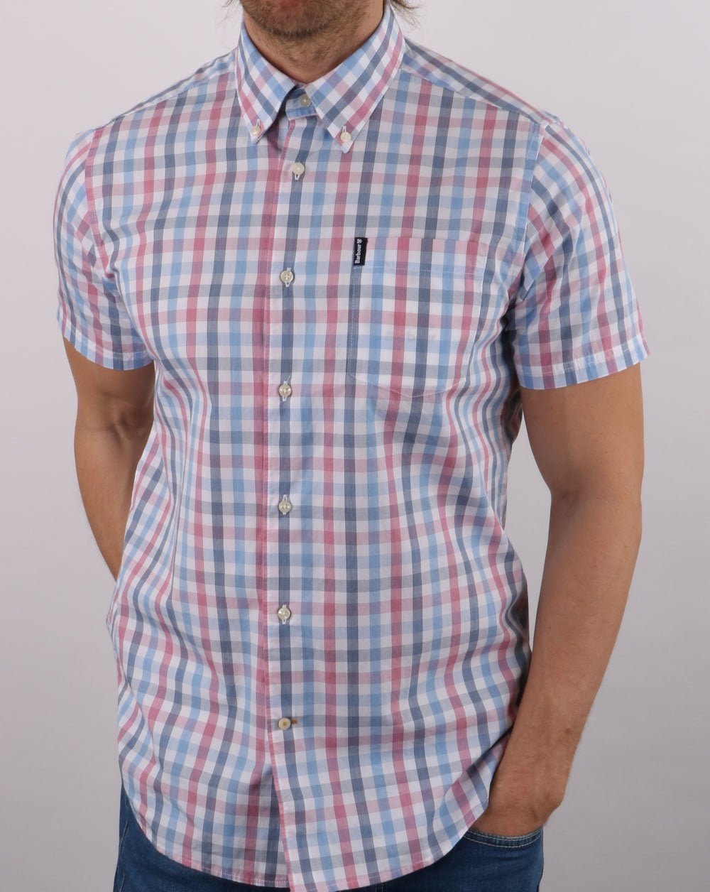 Barbour Tattersall Kurzarmhemd, mehrfarbig