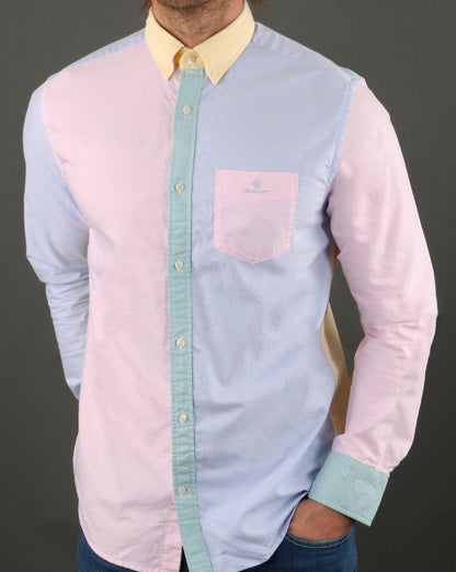 Gant Panel Oxford Langarmhemd Multi