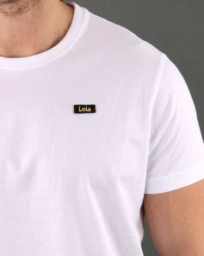 Lois Label T-Shirt Weiß
