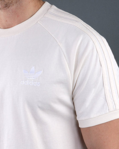 Adidas Originals 3-Streifen-T-Shirt Creme