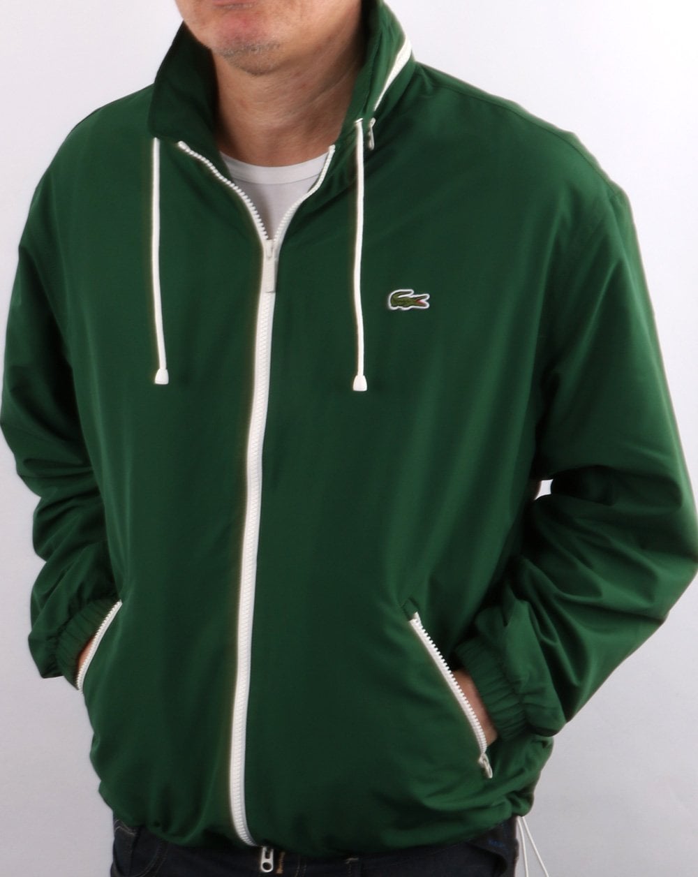 Lacoste Wasserabweisende Windjacke Grün