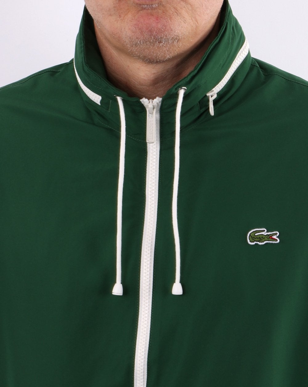 Lacoste Wasserabweisende Windjacke Grün