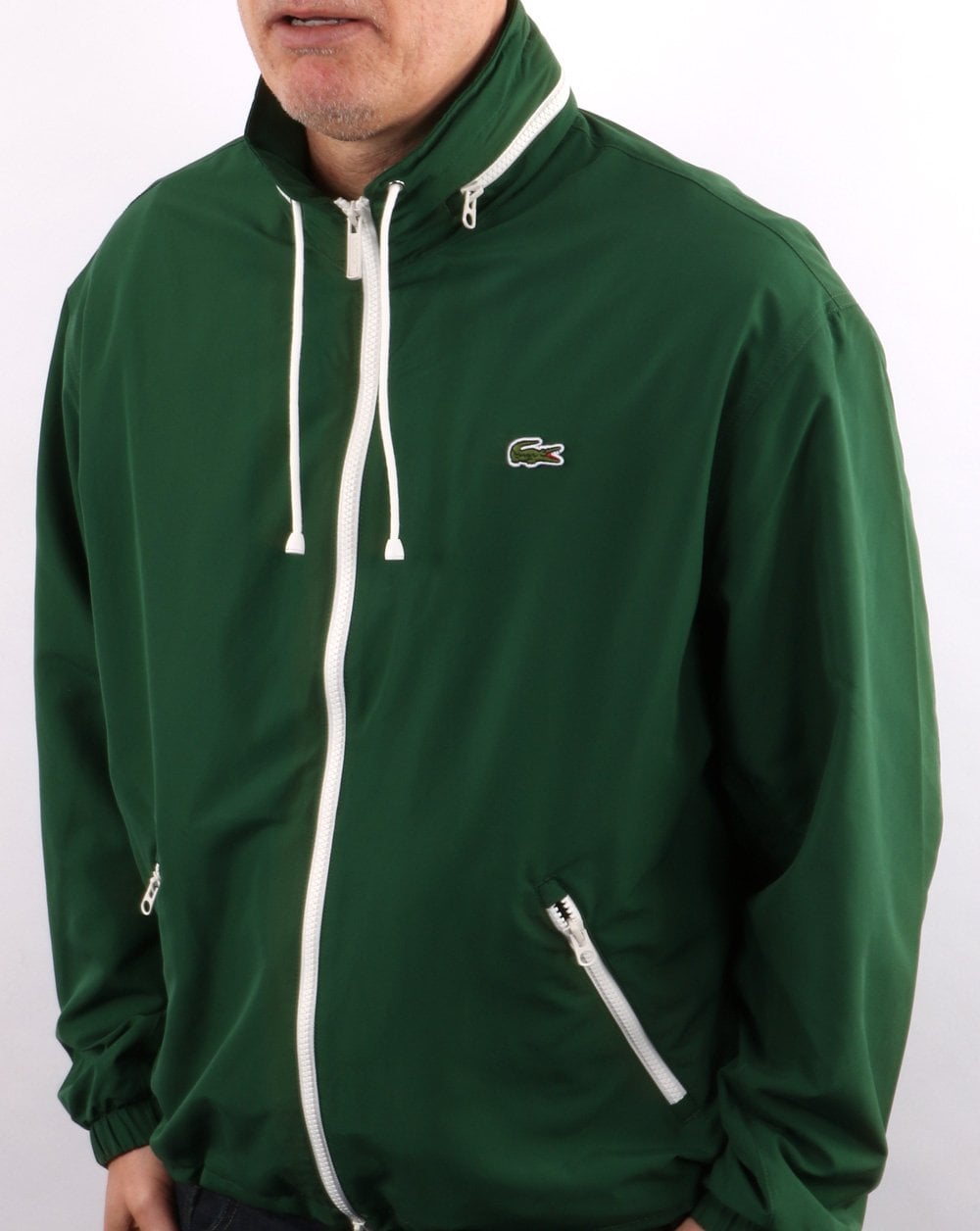 Lacoste Wasserabweisende Windjacke Grün
