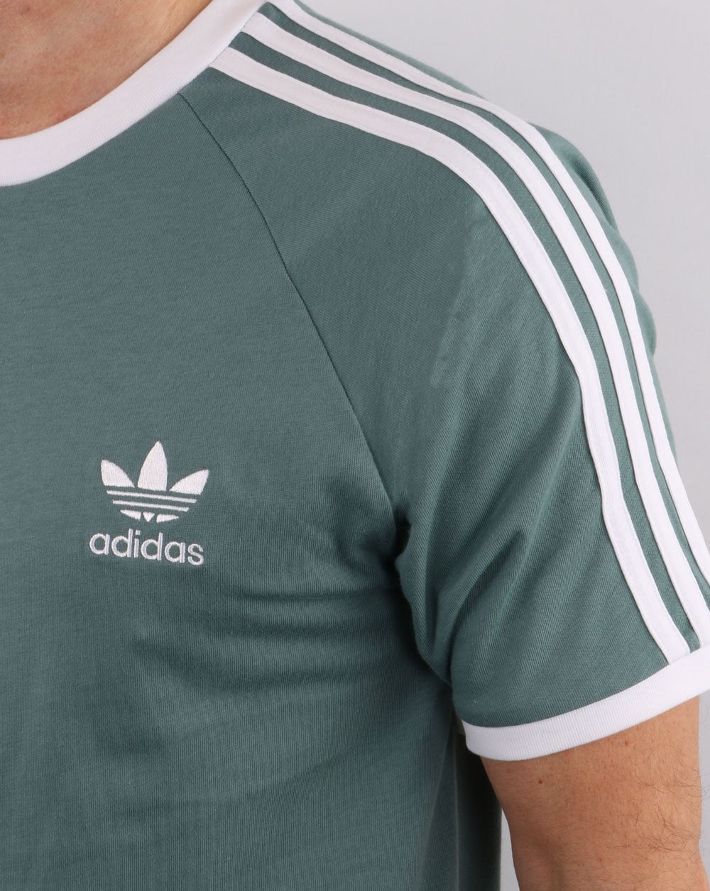 Adidas Originals 3-Streifen-T-Shirt Hazy Emerald
