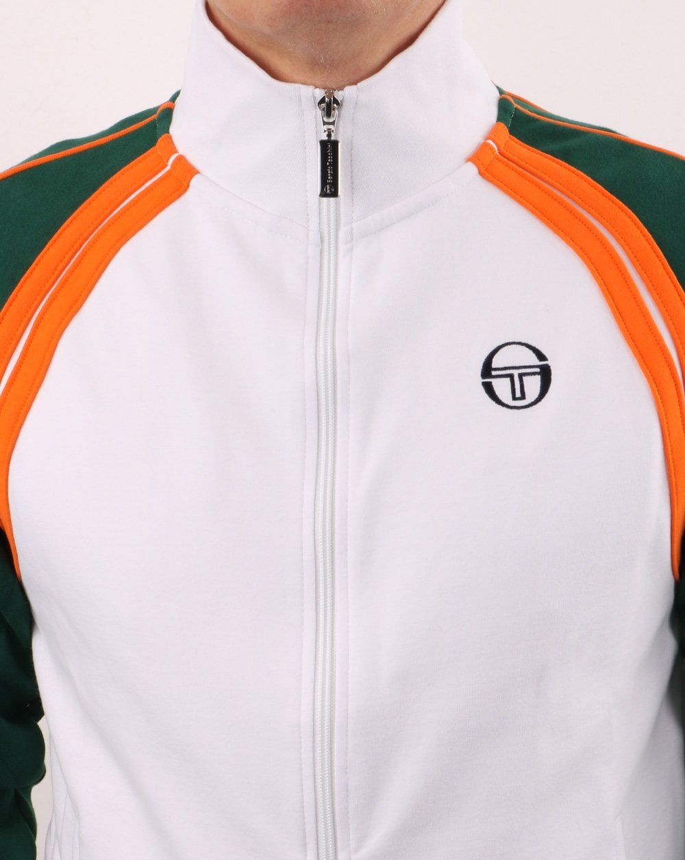 Sergio Tacchini Ghibli Track Top Weiß/Grün/Orange