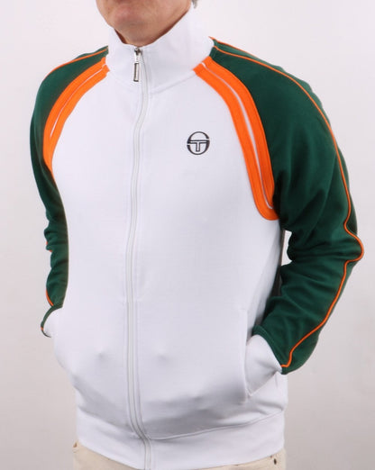 Sergio Tacchini Ghibli Track Top Weiß/Grün/Orange