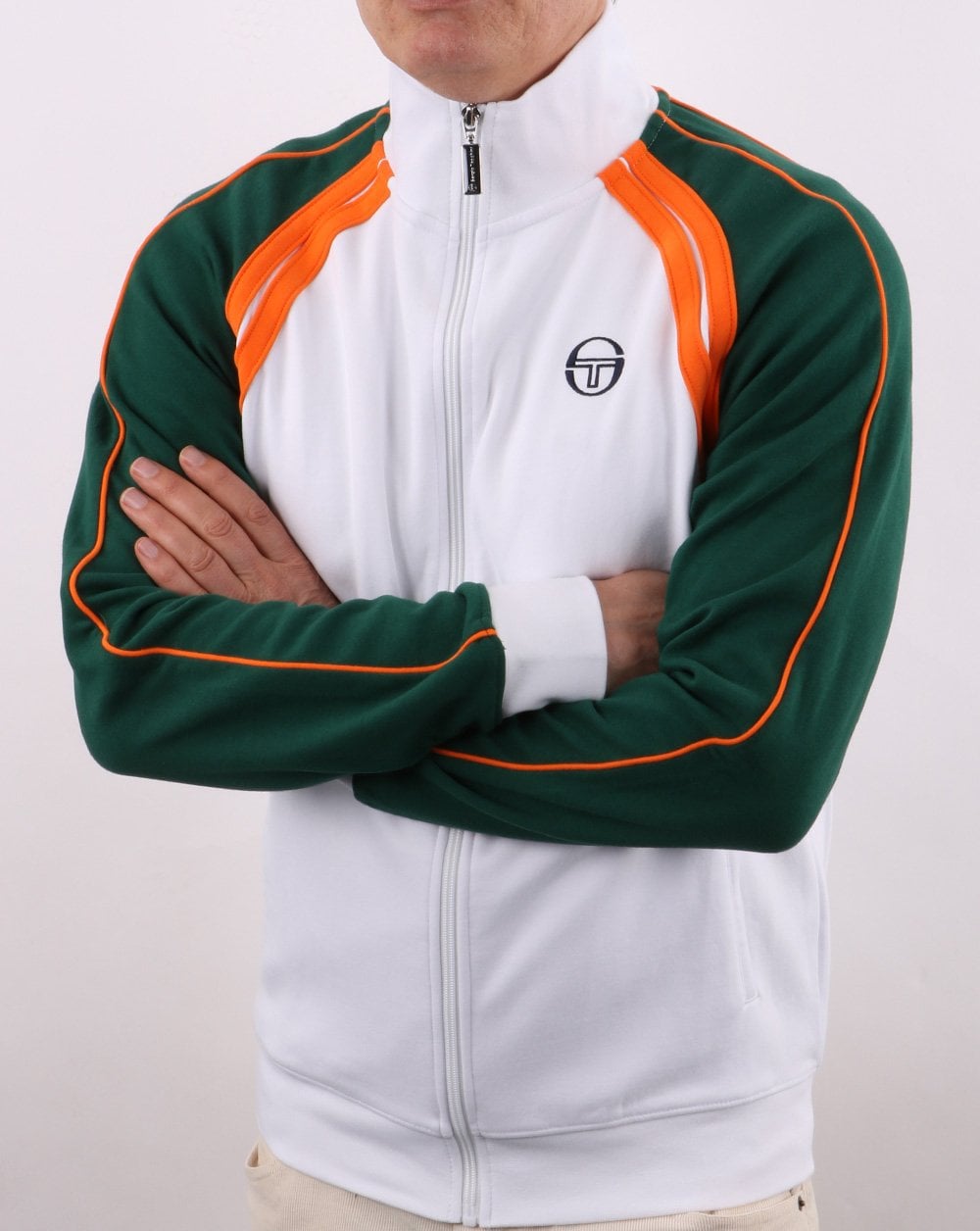 Sergio Tacchini Ghibli Track Top Weiß/Grün/Orange