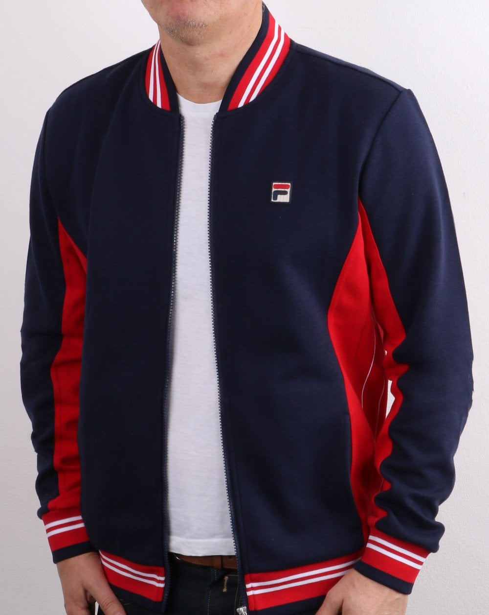 Fila Vintage Mk1 Settanta Trainingsjacke Marineblau/Rot