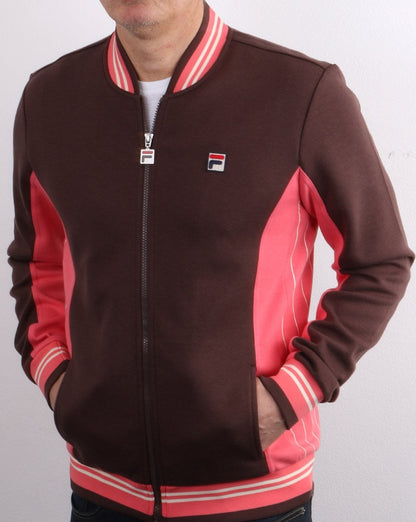 Fila Vintage Mk1 Settanta Track Top Schokolade/Rosa