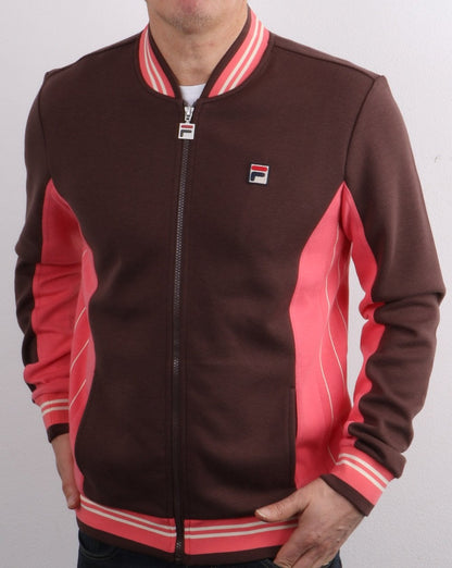 Fila Vintage Mk1 Settanta Track Top Schokolade/Rosa