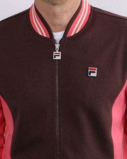 Fila Vintage Mk1 Settanta Track Top Schokolade/Rosa