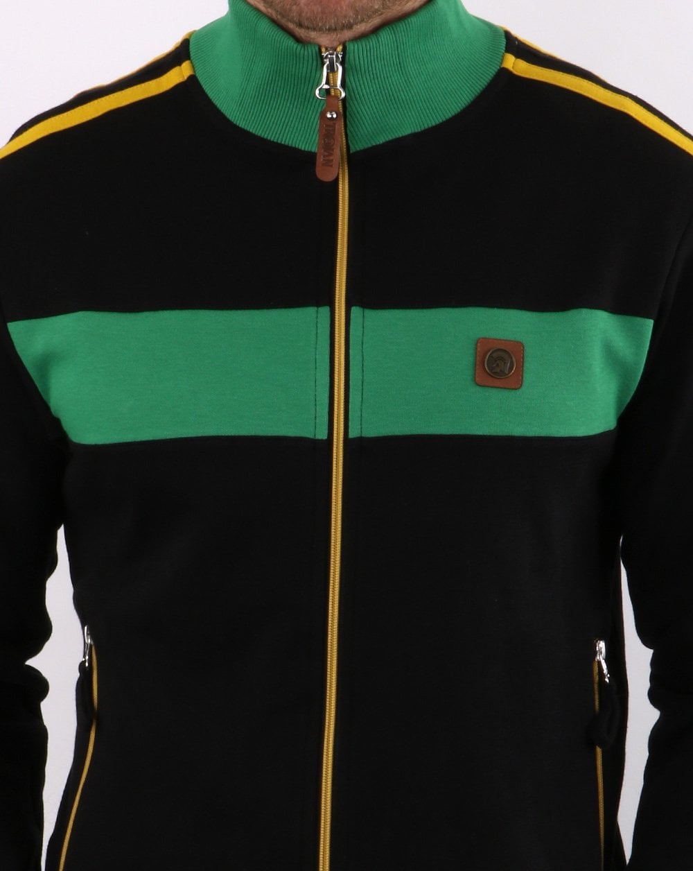 Trojan Twin Stripe Track Top Jamaica