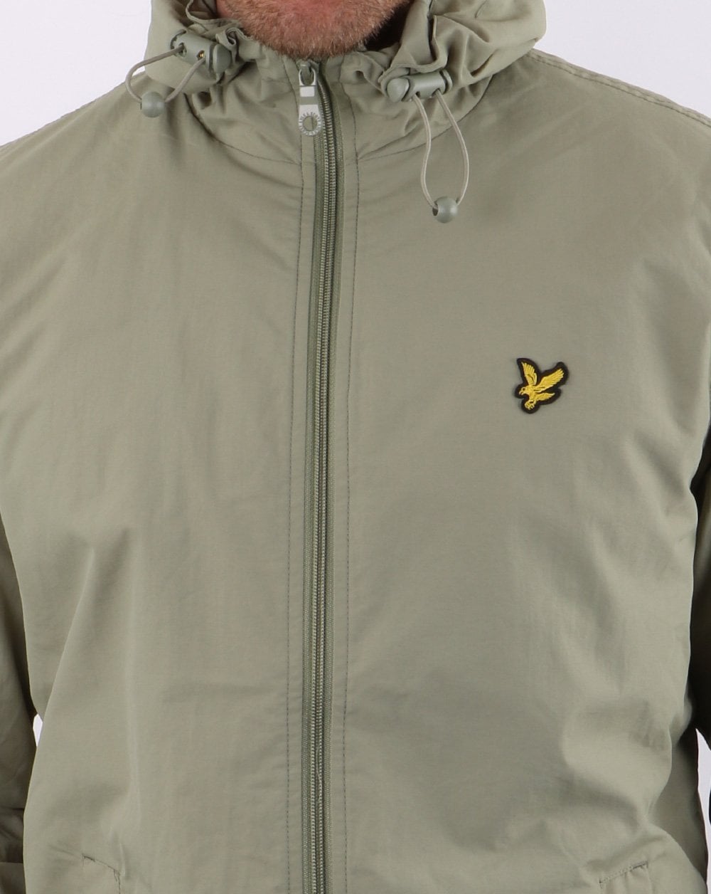 Lyle And Scott – Kapuzenjacke mit durchgehendem Reißverschluss in Moosgrün