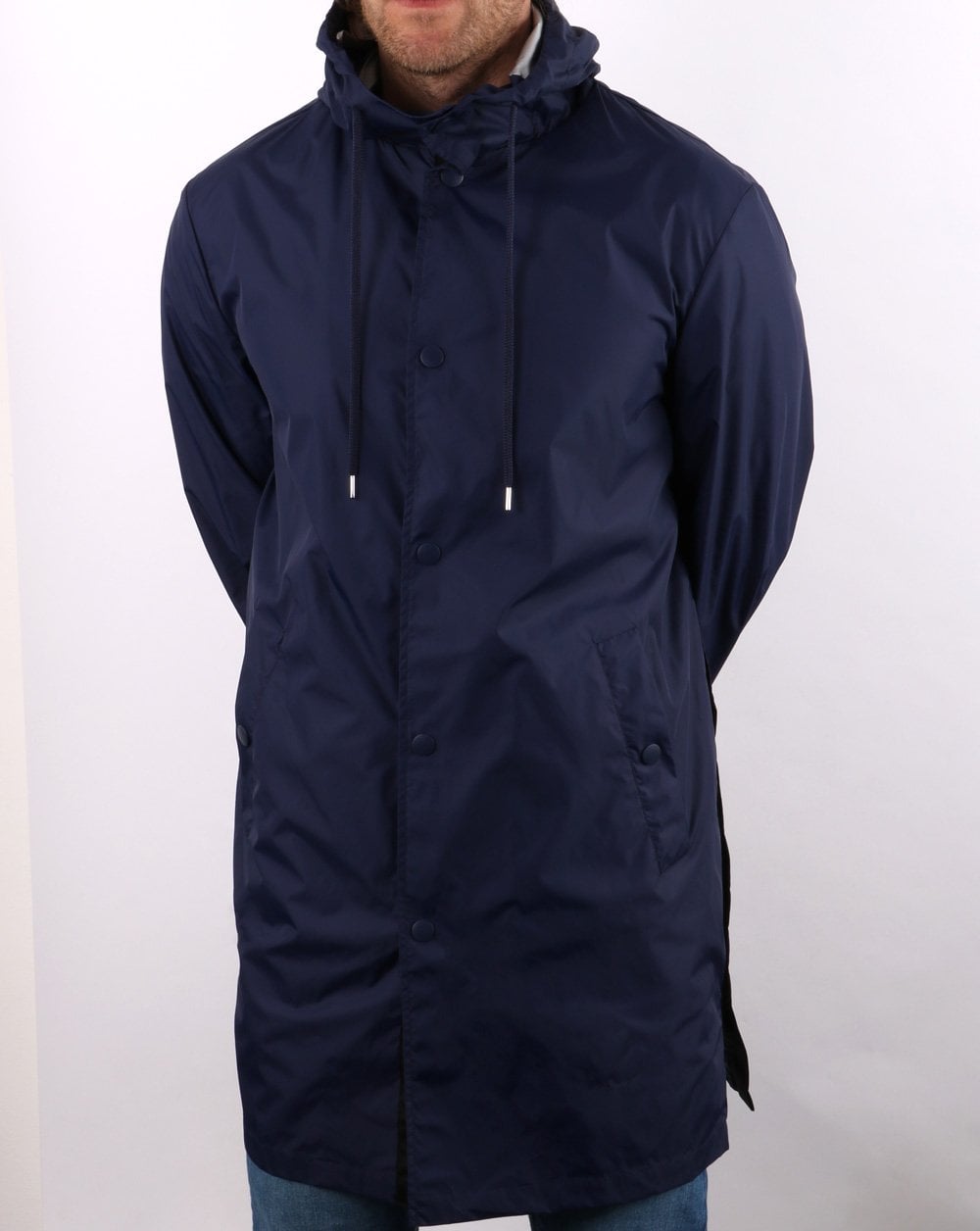 Benetton Hooded Mac Navy