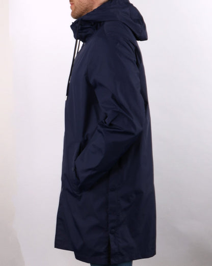 Benetton Regenmantel mit Kapuze in Marineblau