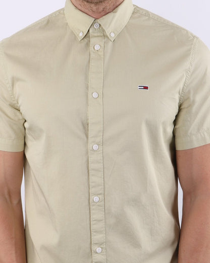 Tommy Jeans – Leichtes Twill-Hemd in Bay Laurel