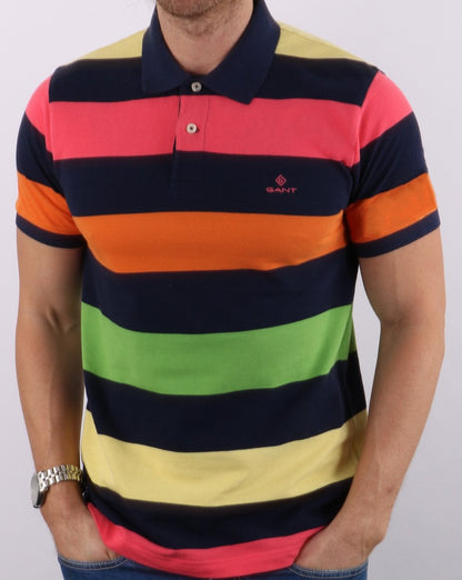 Gant Barstripe Pique Rugger Abendblau