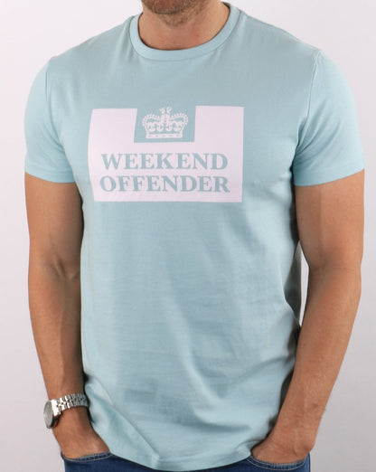 Weekend Offender Prison T-Shirt Wolkenblau