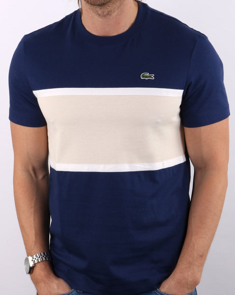 Lacoste Split T-shirt Navy/Cream