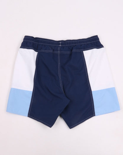 Lacoste Colourblock Badeshorts Blau/Weiß