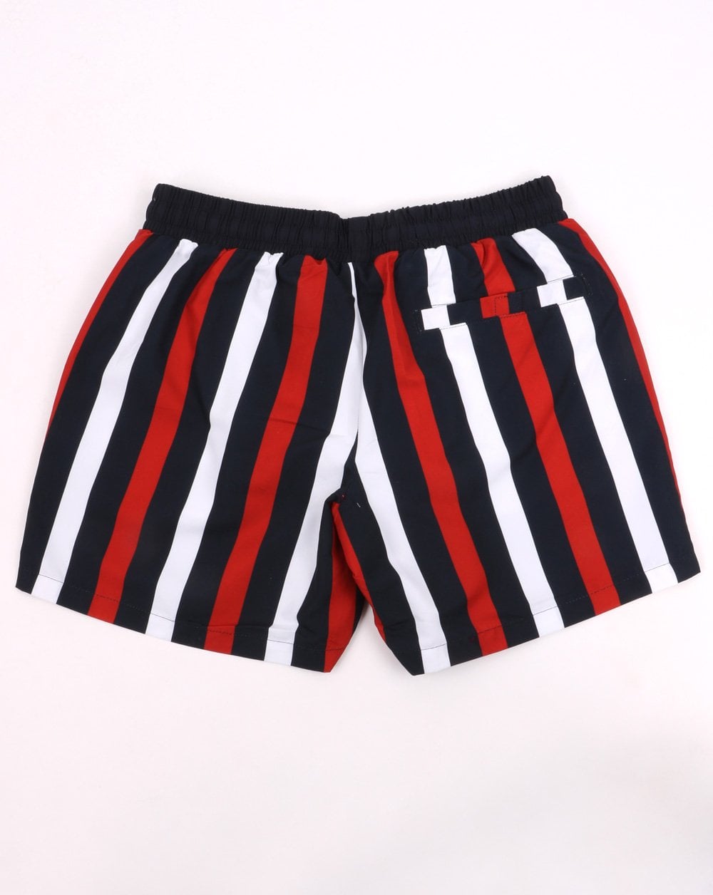 Sergio Tacchini Striped Swim Shorts Navy/Red/White