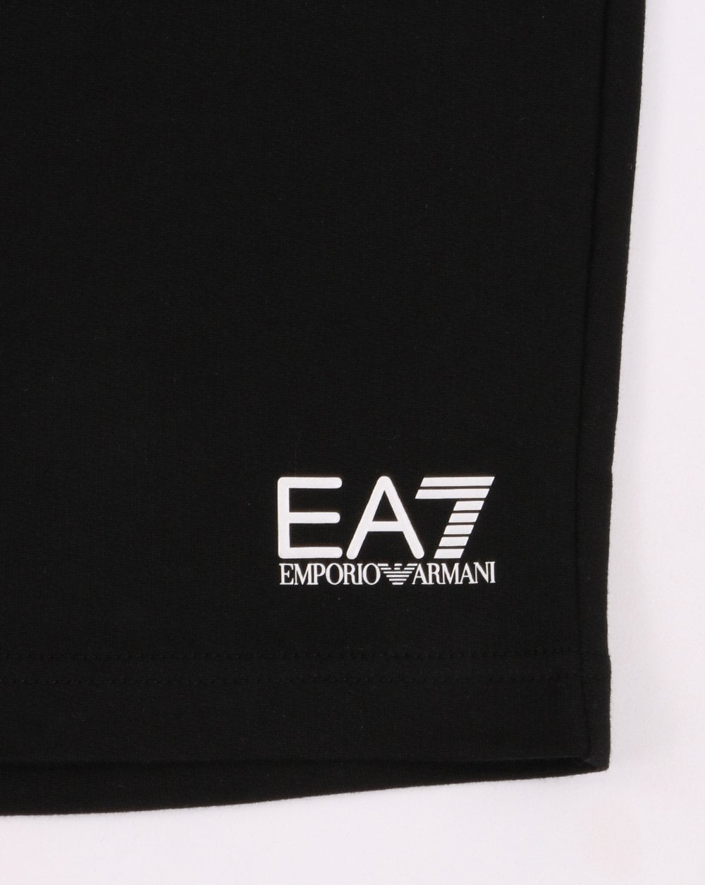 Emporio Armani EA7 – Klassische Sweatshorts in Schwarz