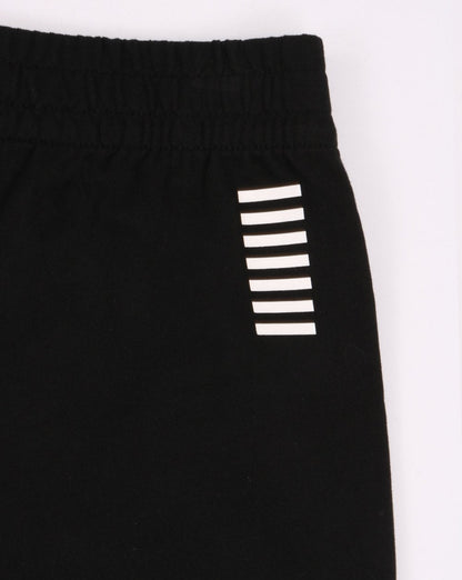 Emporio Armani EA7 – Klassische Sweatshorts in Schwarz