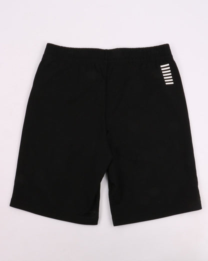 Emporio Armani EA7 – Klassische Sweatshorts in Schwarz