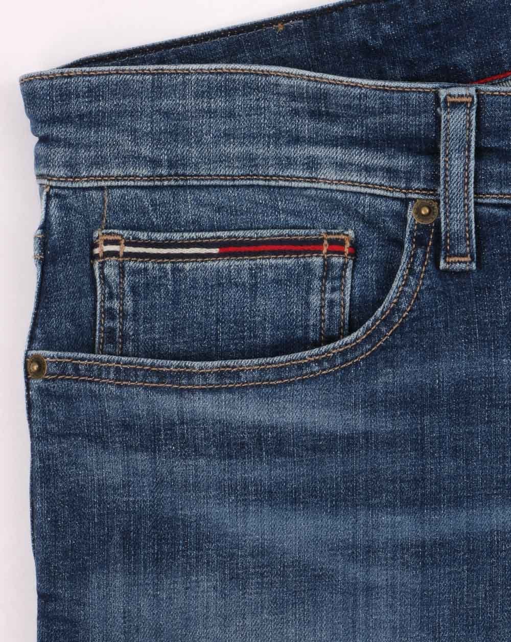 Tommy Jeans – Scanton – Schmale Jeansshorts in Hamptons-Blau
