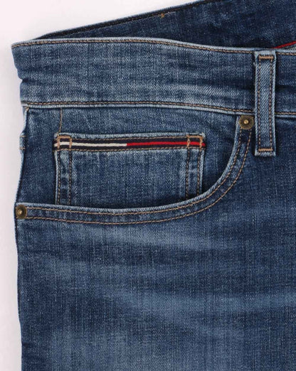Tommy Jeans – Scanton – Schmale Jeansshorts in Hamptons-Blau