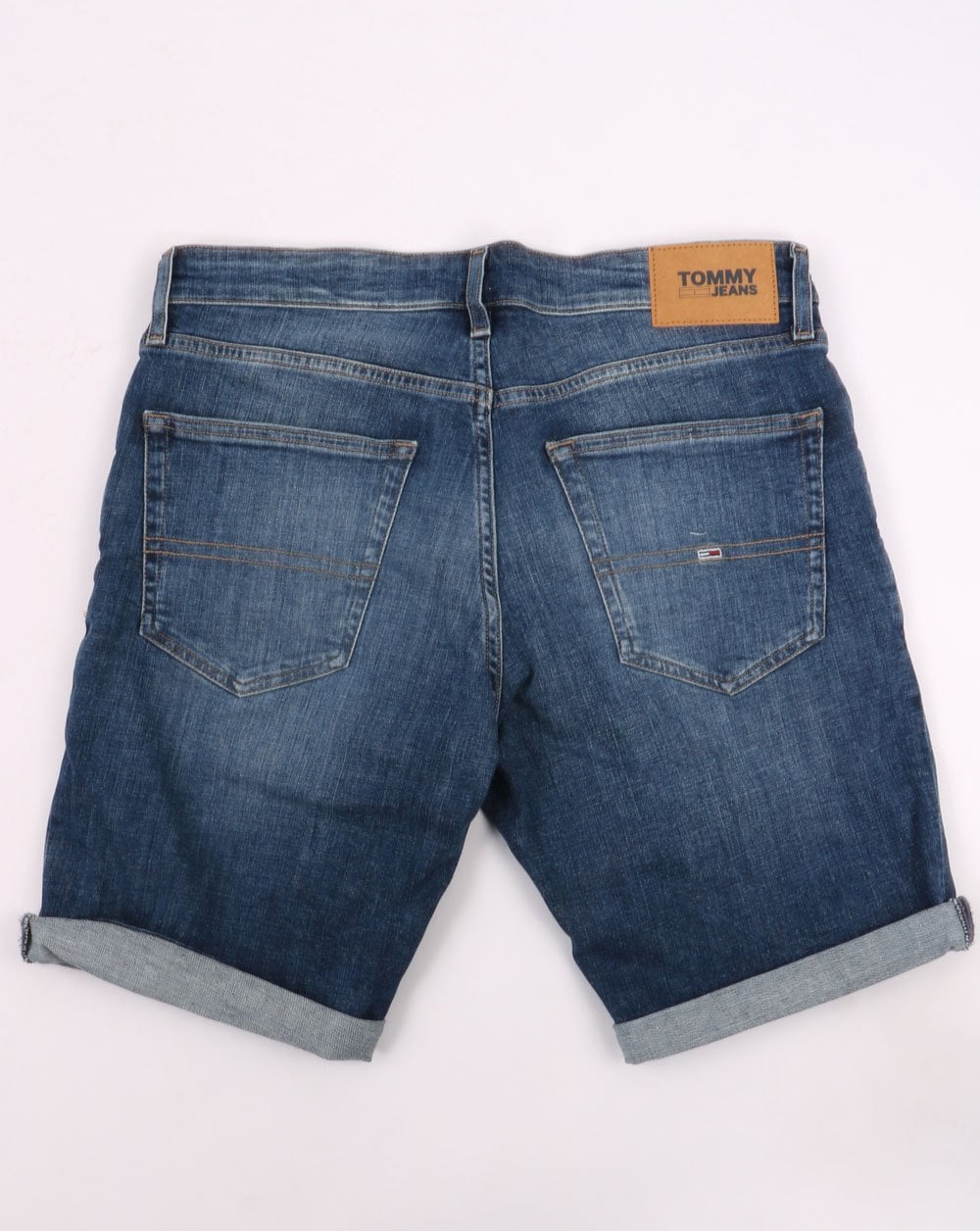 Tommy Jeans – Scanton – Schmale Jeansshorts in Hamptons-Blau