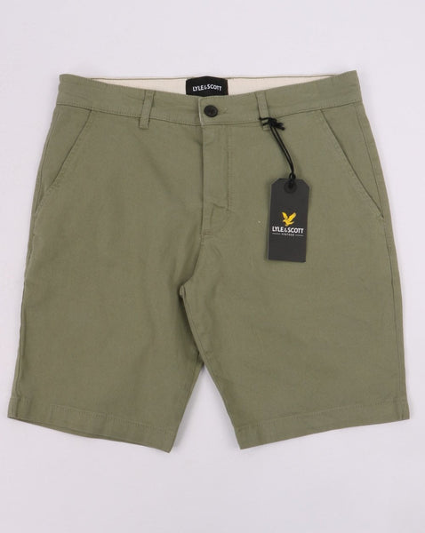 Lyle And Scott Chino Shorts Moss Green