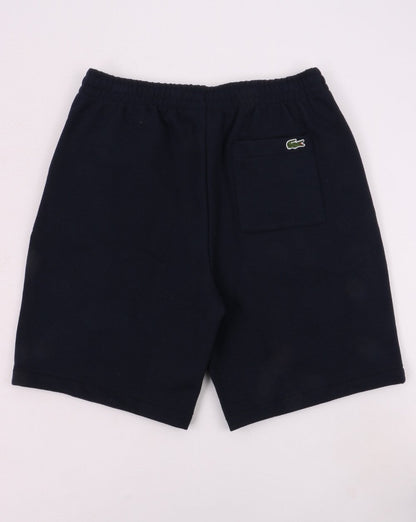Lacoste – Shorts mit Kroko-Print in Marineblau
