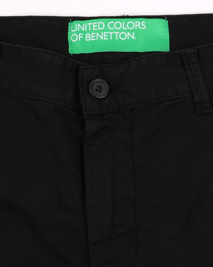 Benetton Chino-Shorts Schwarz