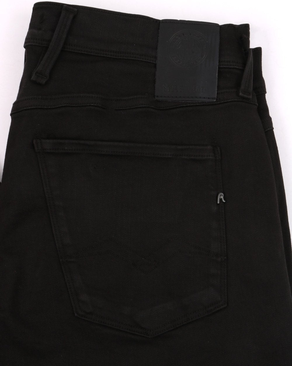 Replay Anbass Hyperflex Twill Jeans Schwarz