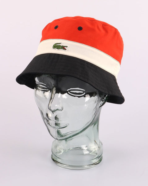 Lacoste Reversible Bucket Hat Dark Blue/Orange/Cream