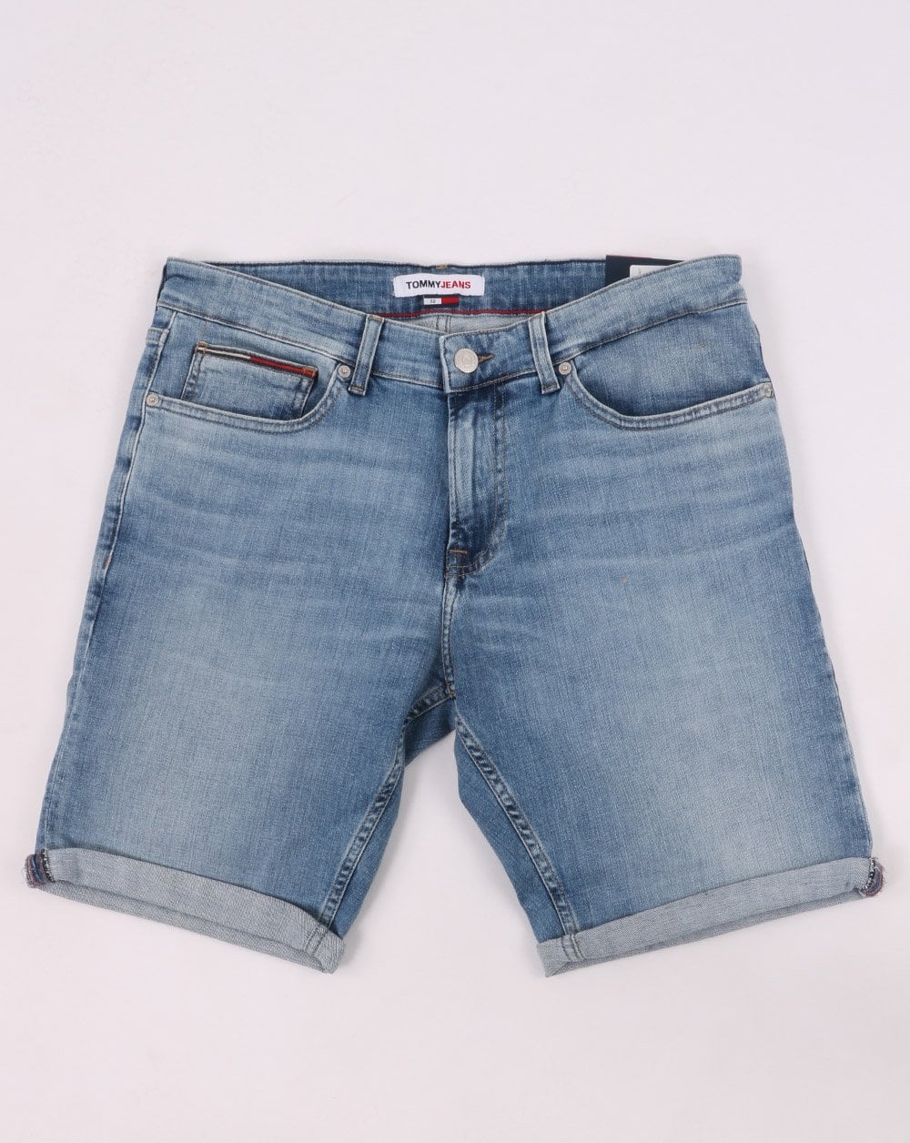 Tommy Jeans Scanton Slim Jeansshorts Hellblau