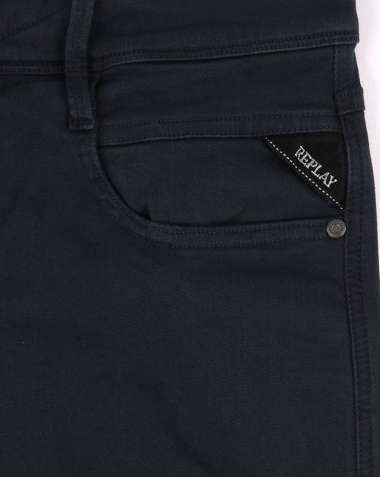 REPLAY Replay Anbass Hyperflex Twill Jeans Blau