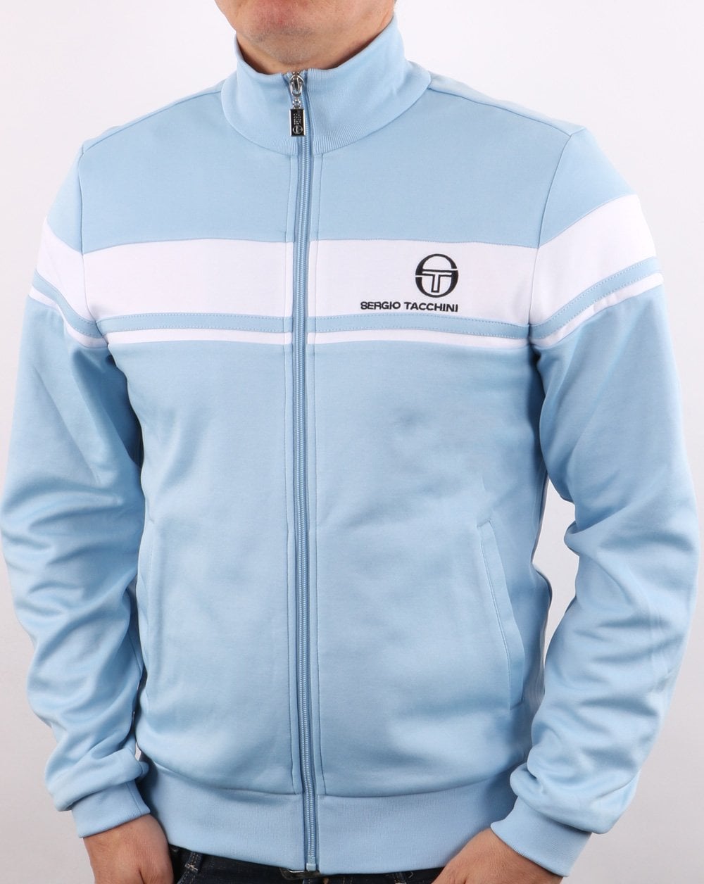 Sergio Tacchini Masters Track Top Himmelblau/Weiß