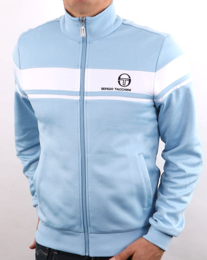 Sergio Tacchini Masters Track Top Himmelblau/Weiß