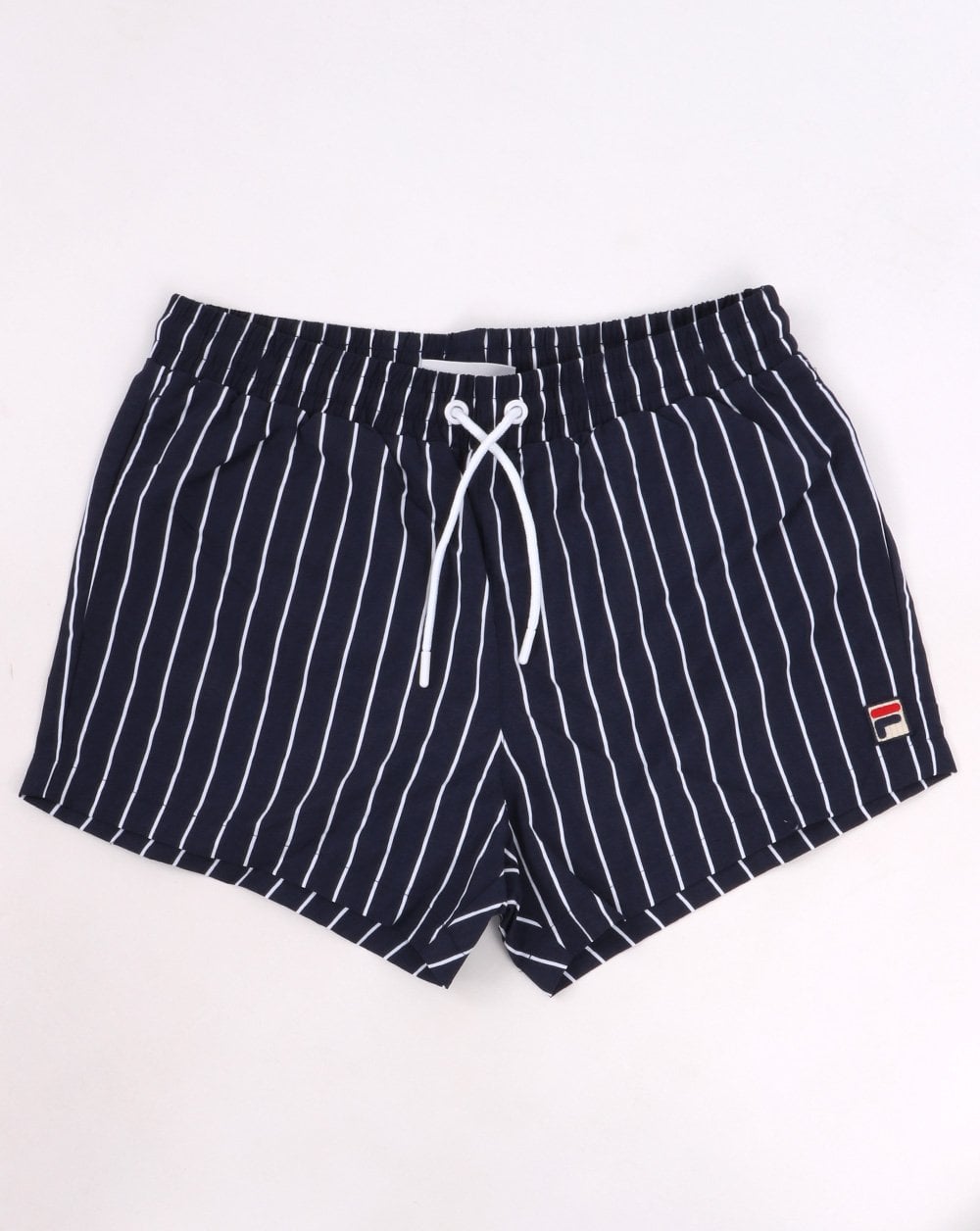 Fila Vintage Pinstripe Badeshorts Marineblau-Weiß
