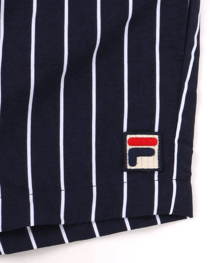 Fila Vintage Pinstripe Badeshorts Marineblau-Weiß