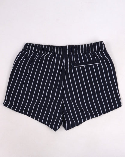 Fila Vintage Pinstripe Badeshorts Marineblau-Weiß