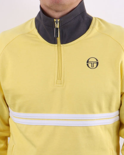 Sergio Tacchini Dallas 1/4 Zip Track Top Gelb/Dunkelgrau