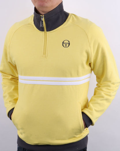 Sergio Tacchini Dallas 1/4 Zip Track Top Gelb/Dunkelgrau
