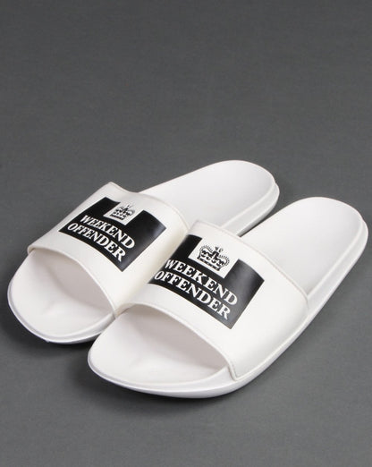 Weekend Offender La Piscine Pantoletten Weiß