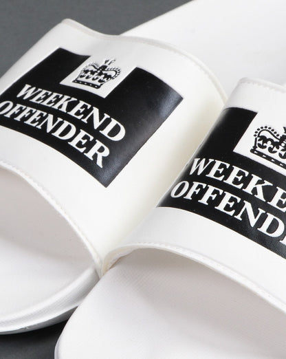 Weekend Offender La Piscine Pantoletten Weiß