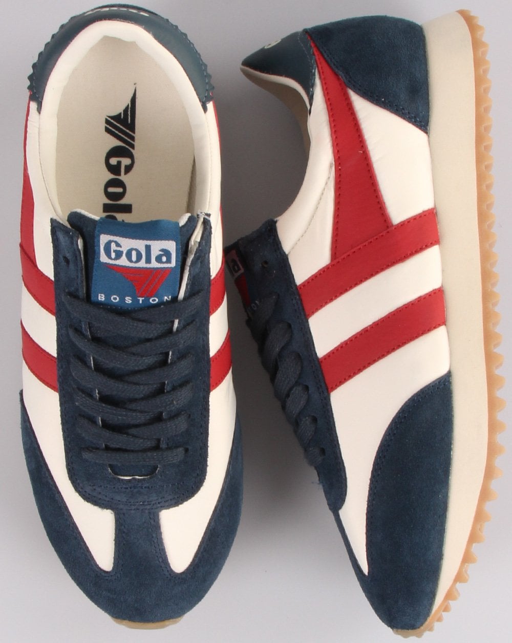 Gola Boston 78 Trainer Vintage Blau/Weiß/Rot