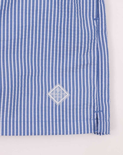 Gant Gestreifte Badeshorts Nautical Blue